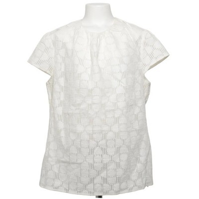 Milly of New York, Top, Größe: S, Weiß/Beige, Baumwolle/Polyamid, Spitze #VSU