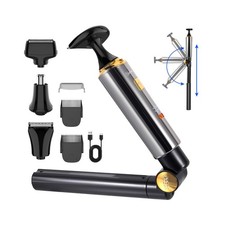 Electric Mens Back Shaver Body Trimmer Hair Groomer 4 in 1 Kit with Extendabl...