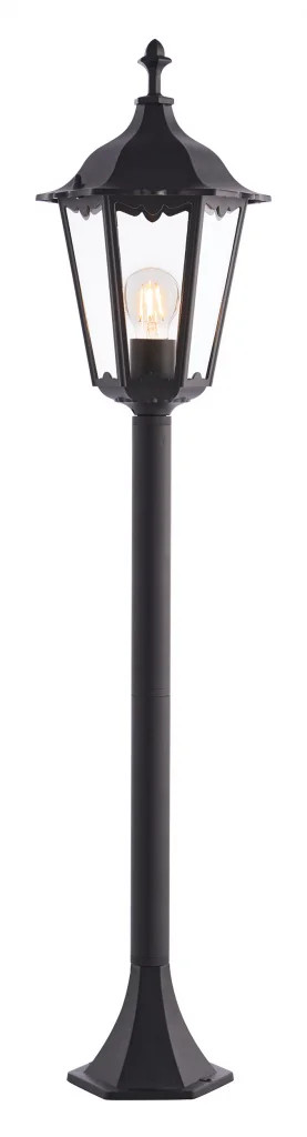 Outdoor Light Black Burford Bollard IP44 Matt 1.05m Endon 76550