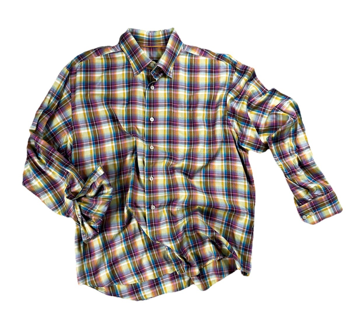 Robert Talbott Classic Button 100% Cotton Size La… - image 14