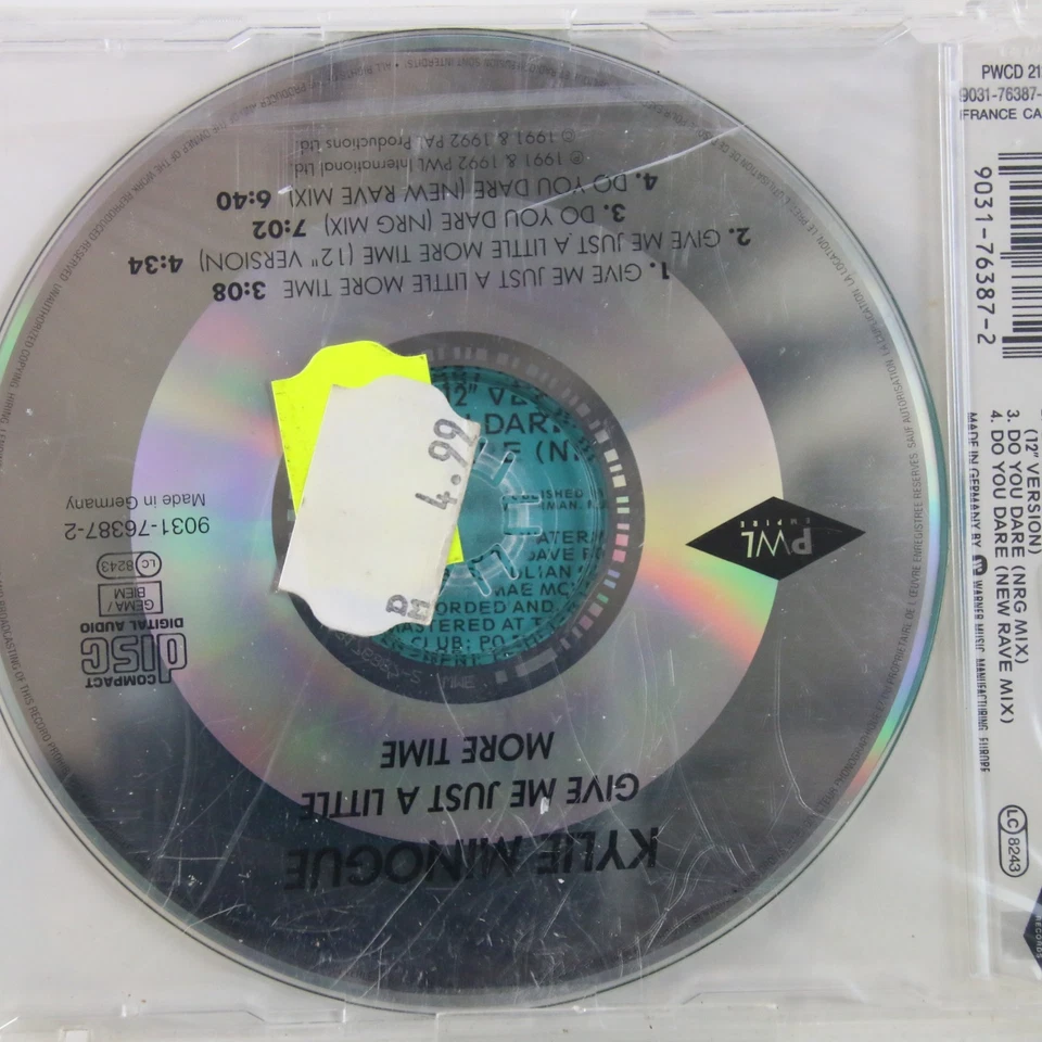 Music Musik MAXI CD Kylie Minogue – Give Me Just A Little More Time NEU - Bild 2 von 2