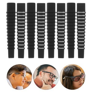 8 Pairs Glasses Ear Cushions - Anti-Slip Soft Cotton Eyeglass Arm Grippers (4 Colors)