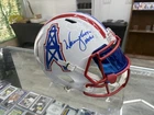 WARREN MOON AUTOGRAPHED HOUSTON OILERS FULL SIZE SPEED HELMET BECKETT
