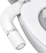 Ultra-Slim Bidet, Non-Electric Dual Nozzle (Frontal & Rear Wash) Bidet Attachmen
