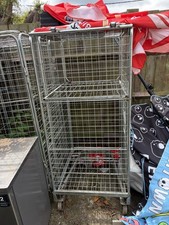1 Supermarket Style Trolley Cage On Wheels