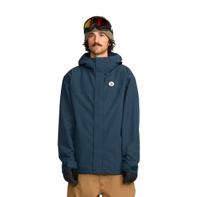 Brand New Volcom Mens Buckthreeeighty Jacket Deep Blue 2026 Large