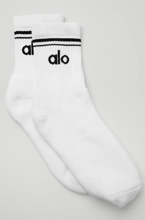 5 Pairs x Alo Yoga Socks (Bundle of 5) Unisex Half Crew Size S/M/L - Image 3 of 4