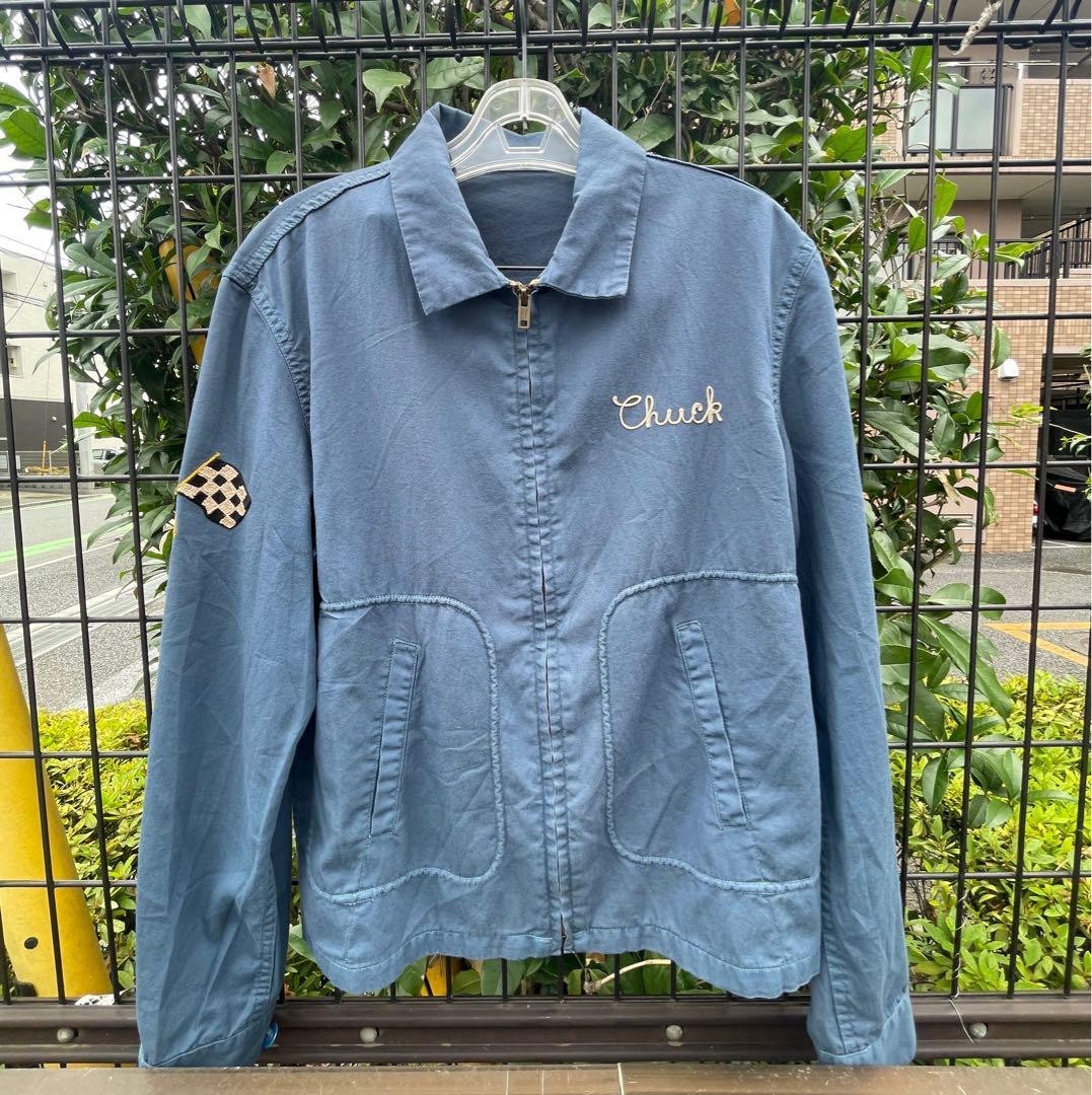 Jelado Car Club Jacket Mens L Embroidered Used Good Condition JAPAN