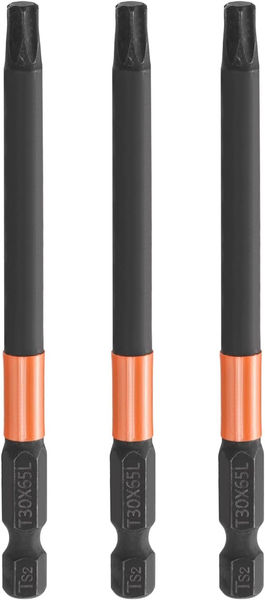 "3 StüCk T30 Torx Bit Schraubendreher Bit Set 100Mm Lang 1/4\" Magnetisch Sechskan"-image