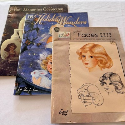 Craft Painting Books Lot of 3 Faces Holiday Wonders Memories Collection