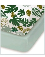Pack and Play Sheets Fitted, Mini Crib Sheets 2-Pack Tropical Design XL