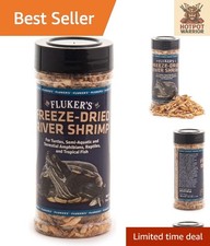Freeze-Dried River Shrimp Treats   Ideal for Lizards, Fish  Small Animals, 1 Oz