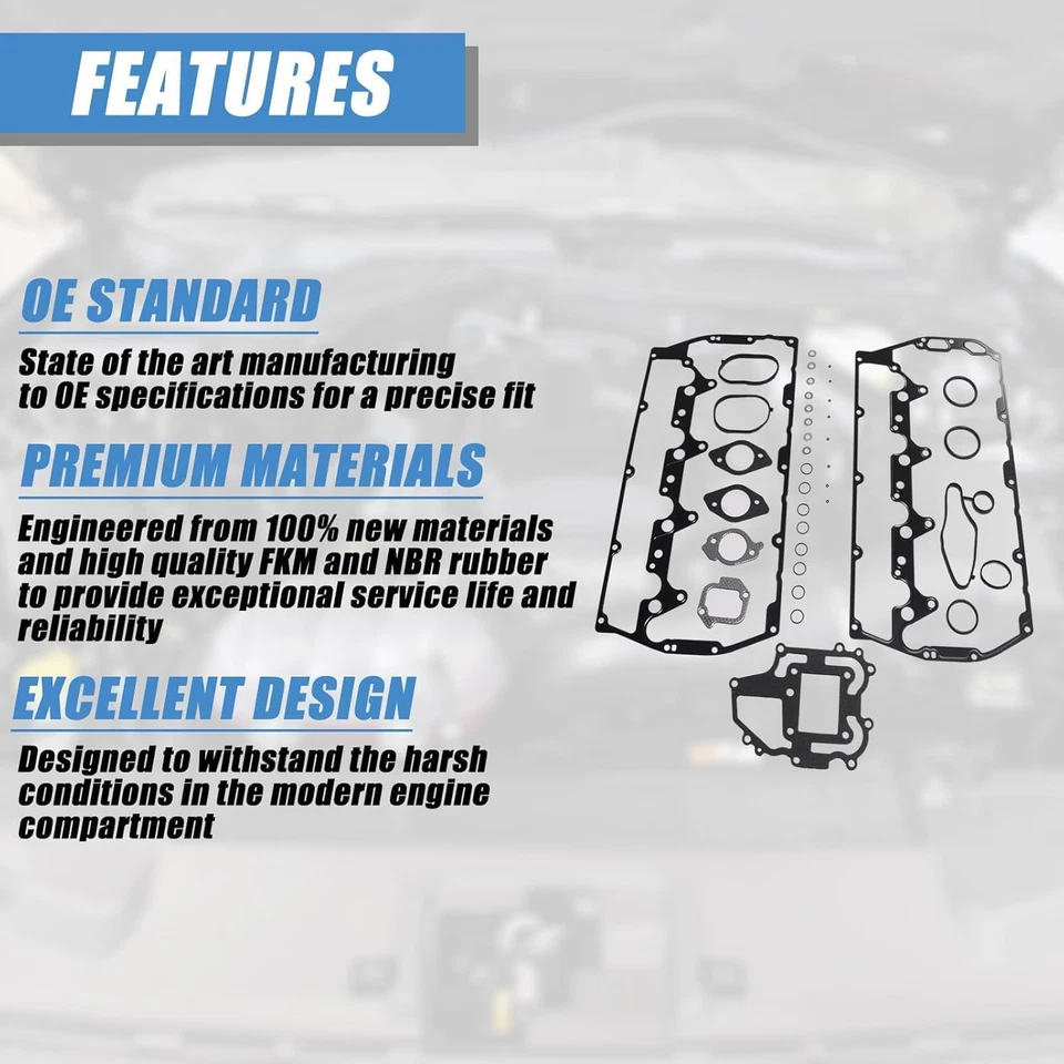Junta de cubierta de válvula apta para Ford F250 F350 F450 F550 Super Duty 2011-2020 6,7 L V8 Foto 4 de 4