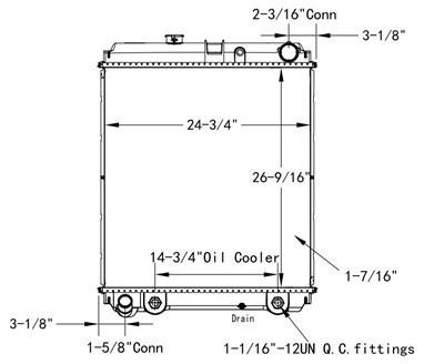 For HINO 165 RADIATOR ,  CO