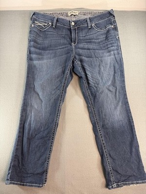 Ariat REAL Dresden Jeans Womens 22W Medium Wash Blue High Rise Straight Denim