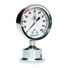 Ashcroft 25-1032S-15L-100 Pressure Gauge, 0 To 100 Psi, 2 1/2 In Dial, 1 1/2 In