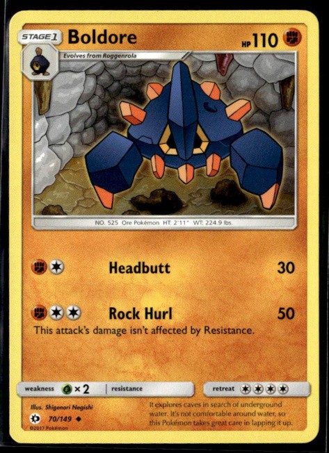 SM Base Set #70/149 Boldore