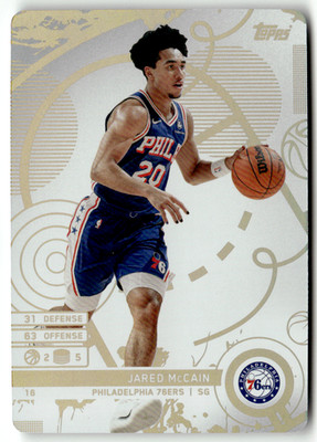 2025-26 Topps Match Attax NBA No. 16 Jared McCain White