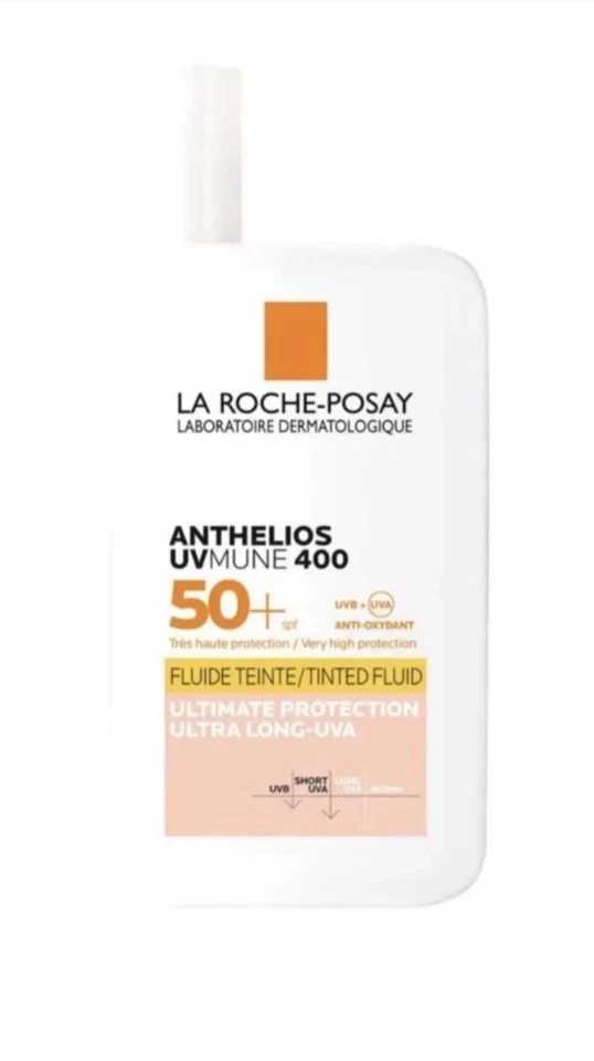 Líquido tintado La Roche-Posay Anthelios UVMUNE 400 SPF50, 50 ml, fecha de caducidad larga