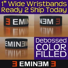 Eminem Wristband Quality Silicone Rubber Bracelet Band Brand New In Stock Now