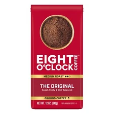 Eight O'Clock Coffee Medium Roast 100% Arabica 12oz Pack of 6 Ground Coffee