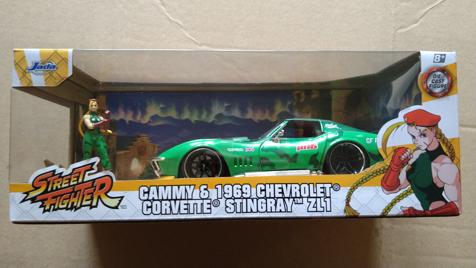 Jada 1/24 STREET FIGHTER Cammy & 1969 Chevrolet Corvette Stingray ZL1 (ET)