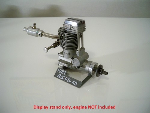 Vintage OS Graupner Nitro Engine Motor FS 20-26-30-40-48...Custom Display Stand - Photo 39/67