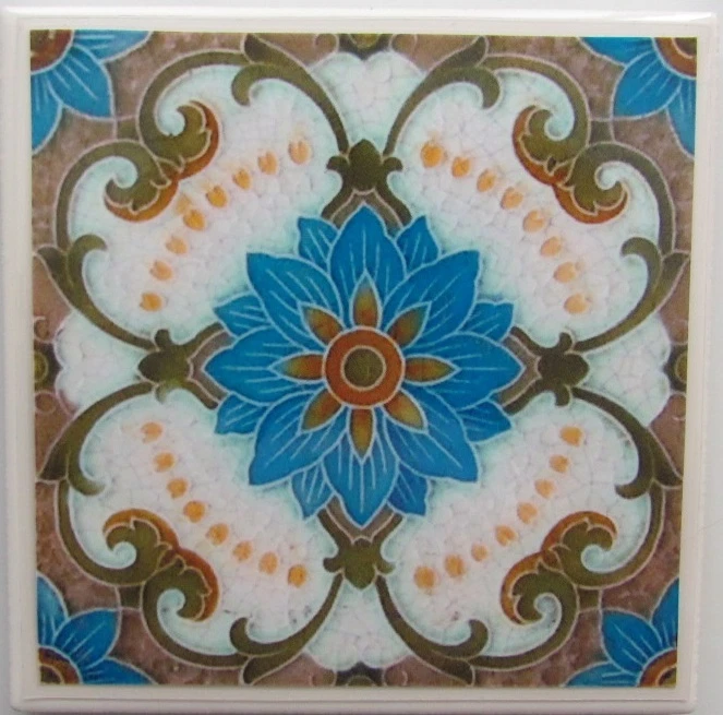 Juego de posavasos para azulejos - Vidrieras - Juego de 4 - (Compra 2 juegos cualquiera - Obtén 1 juego gratis) A Foto 4 de 4