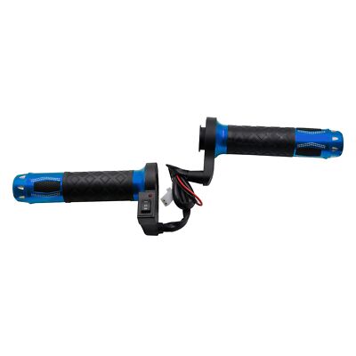 12V Beheizte Griffe Lenker-Warmheizung 22Mm Cnc Universal Blau Für Motorrad