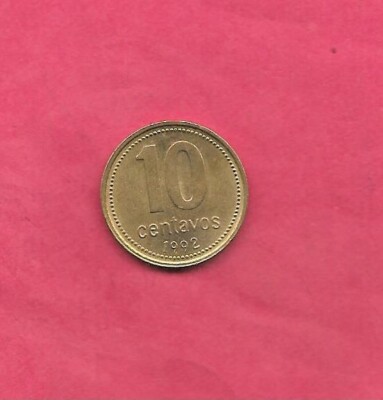 アルゼンチン　1992 ARGENTINA KM107 1992 UNCIRCULATED-BU MINT-UNC OLD VINTAGE 10