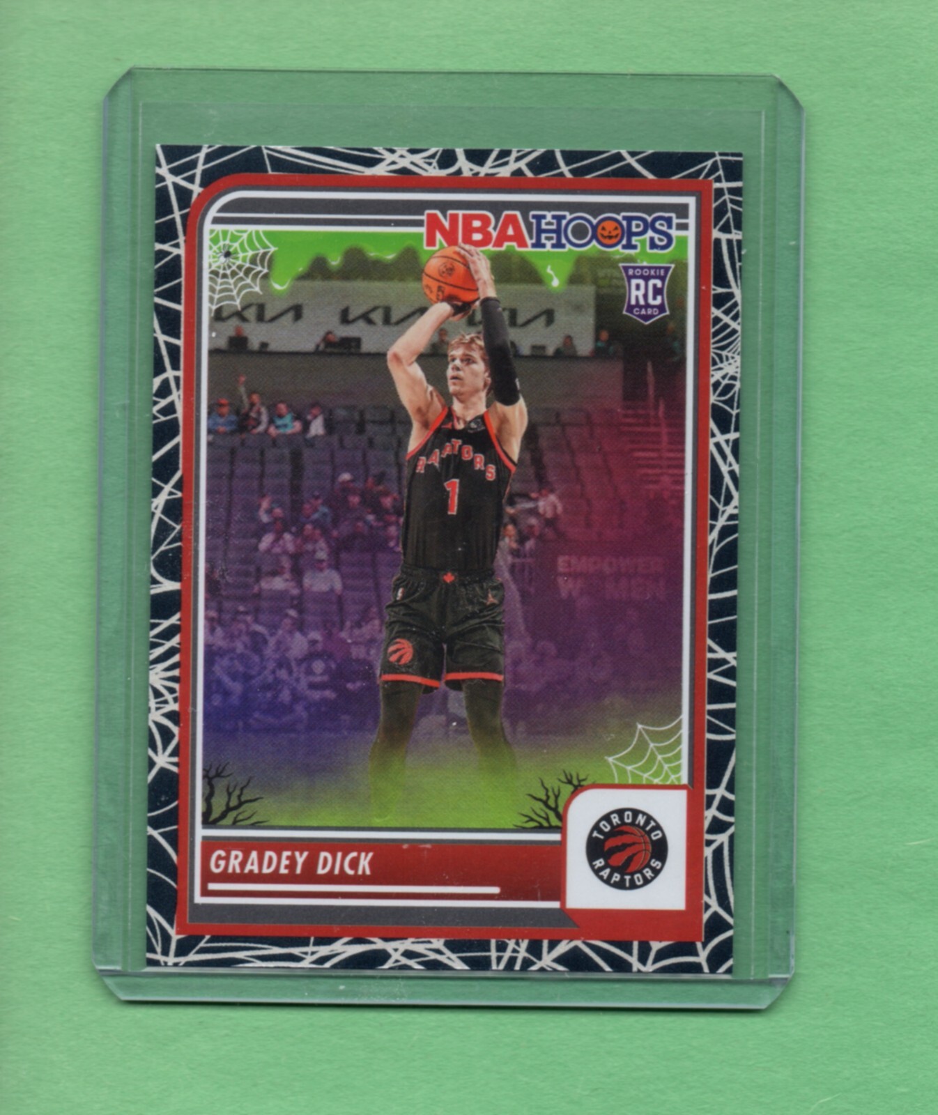 2023-24 Panini Haunted Hoops Gradey Dick #251 RC Raptors Holo Webs Rookie SP