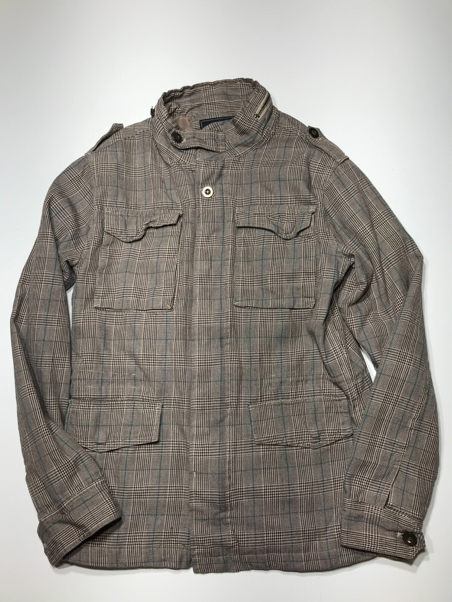 Heritage 1981 Jacket Womens Size M Brown Plaid Zip Snap