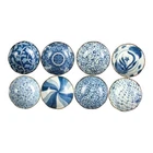 Bloom Minoyaki Blue Pattern Japanese Style Small Plate (Set of 8) Ø11cm | H4cm