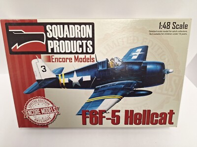 Encore Models Limited Edition 1/48 Grumman F6F-5 Hellcat Model Kit #48007 Open 