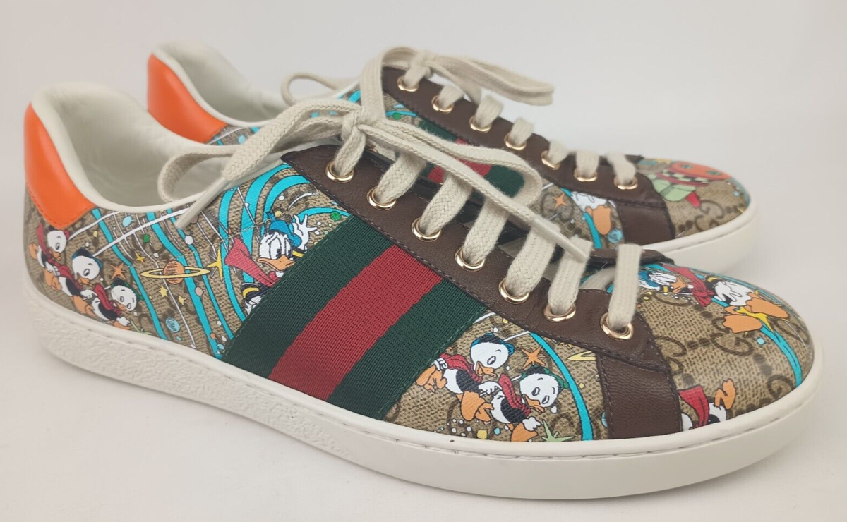Gucci x Disney Donald Duck Men's Ace Sneakers Shoes Size 7 G Gucci x Disney Donald Duck Men's Ace Sneakers Shoes Size 7 G
