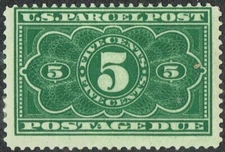 USA 1913 Parcel Post Postage Due Scott JQ3 MHR (CV: $9.00 US)