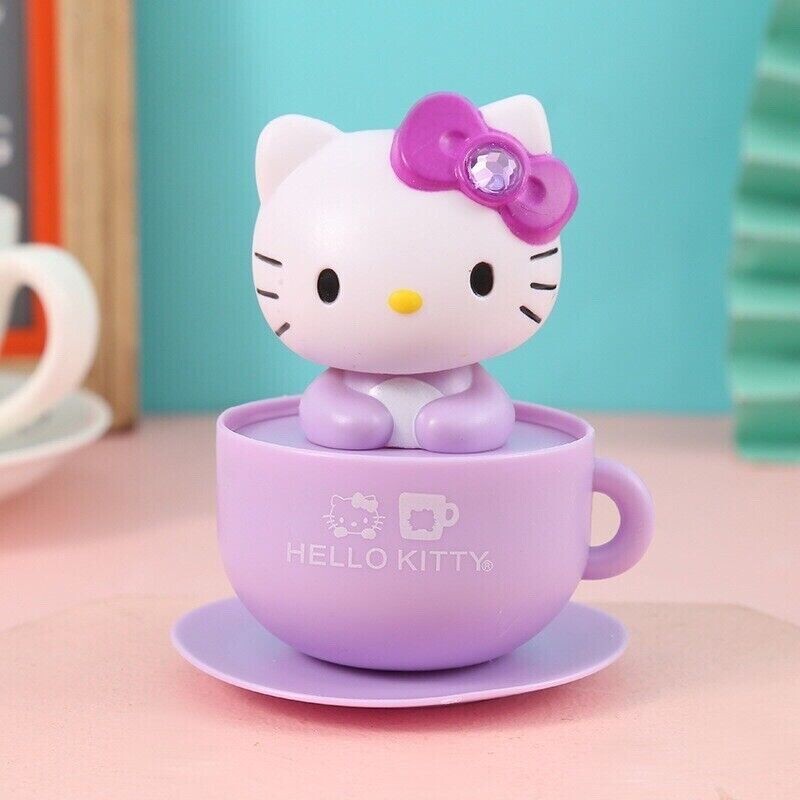 purple Hello Kitty Moving Head Solar Car Decoration | eBay