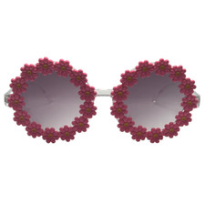 6194 Round Flower Novelty Sunglasses