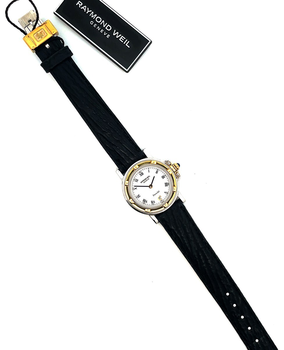 Raymond Weil 9989 Parsifal White Dial Leather Band Women's Raymond Weil 9989 Parsifal White Dial Leather Band Women's