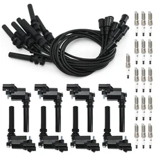 8 Ignition Coil & 16 Spark Plug & Wireset for Dodge Ram 1500 2500 5.7L UF378