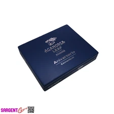 Aganorsa Leaf Aniversario Connecticut Toro Empty Wooden Cigar Box 9x7.5x1.75