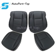 Fits 2009-2014 Acura TSX Driver / Passenger Side Perf Leather Seat Cover Black