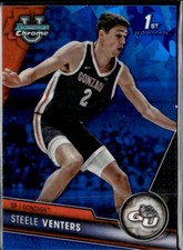 2023-24 Bowman University Chrome Sapphire #83 Steele Venters Gonzaga 1st
