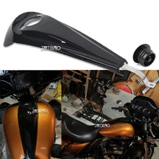 Black Dash Fuel Console +Gas Tank Cap Cover For Harley Davidson Road Glide 08-22