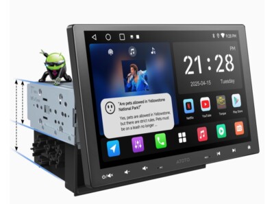 A5L 10 inch Double DIN & Single DIN Adaptive Android Car Stereo, Floating Screen