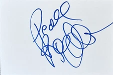 Rosanna Arquette Signed In Person 4x6 Index Card In Top Loader - Authentic