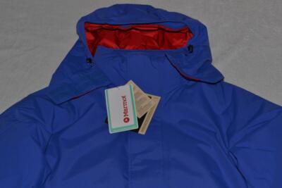 AUTHENTIC MARMOT GORE TEX MEN'S MAMMOTH PARKA TRAIL BLUE NEW