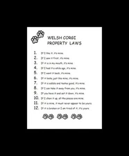 Welsh Corgi - CUSTOM MATTED - Dog Art Print - P/L