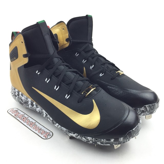 Nike Huarache BHM Mens Baseball Metal Cleats Size 14 Black AJ1434-077 Rare | eBay