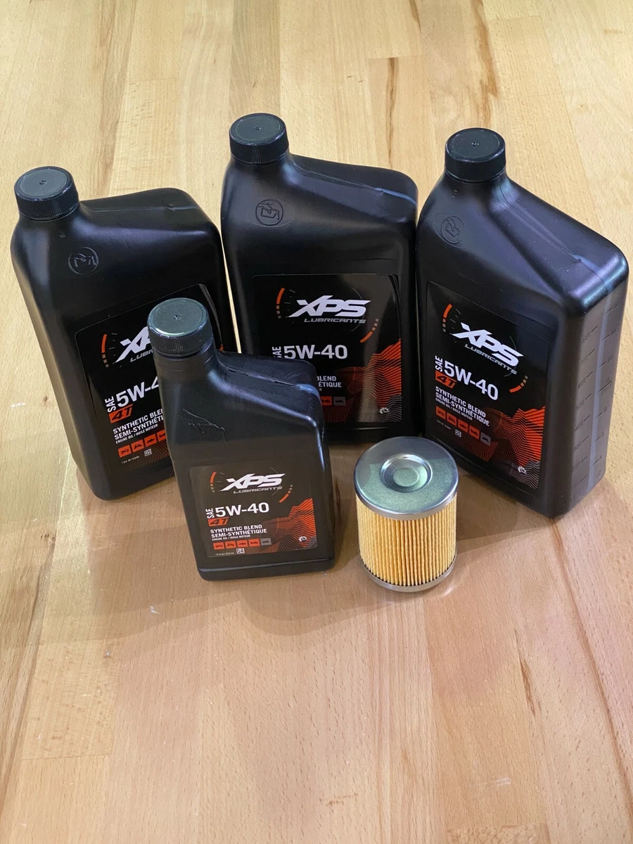Can Am Ryker 4T 5W 40 Synthetic Blend Oil Change Kit Rotax 900 ACE